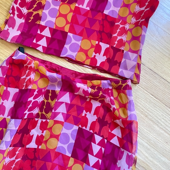 Vintage Anna Sui 100% silk set - Picture 3 of 5